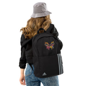 colorful butterfly adidas backpack
